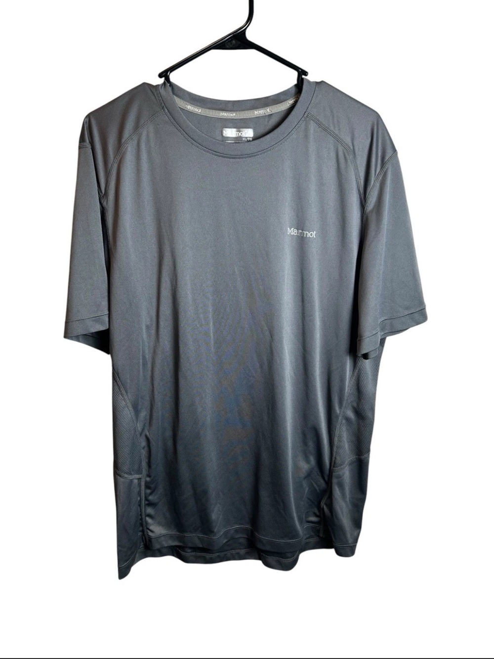 Marmot Windridge Performance Tshirt Mens XL Gray Short Sleeve Vented Running